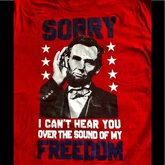 Fun shirt with Lincoln by Spirit of America 2XL - Picture 2 of 3